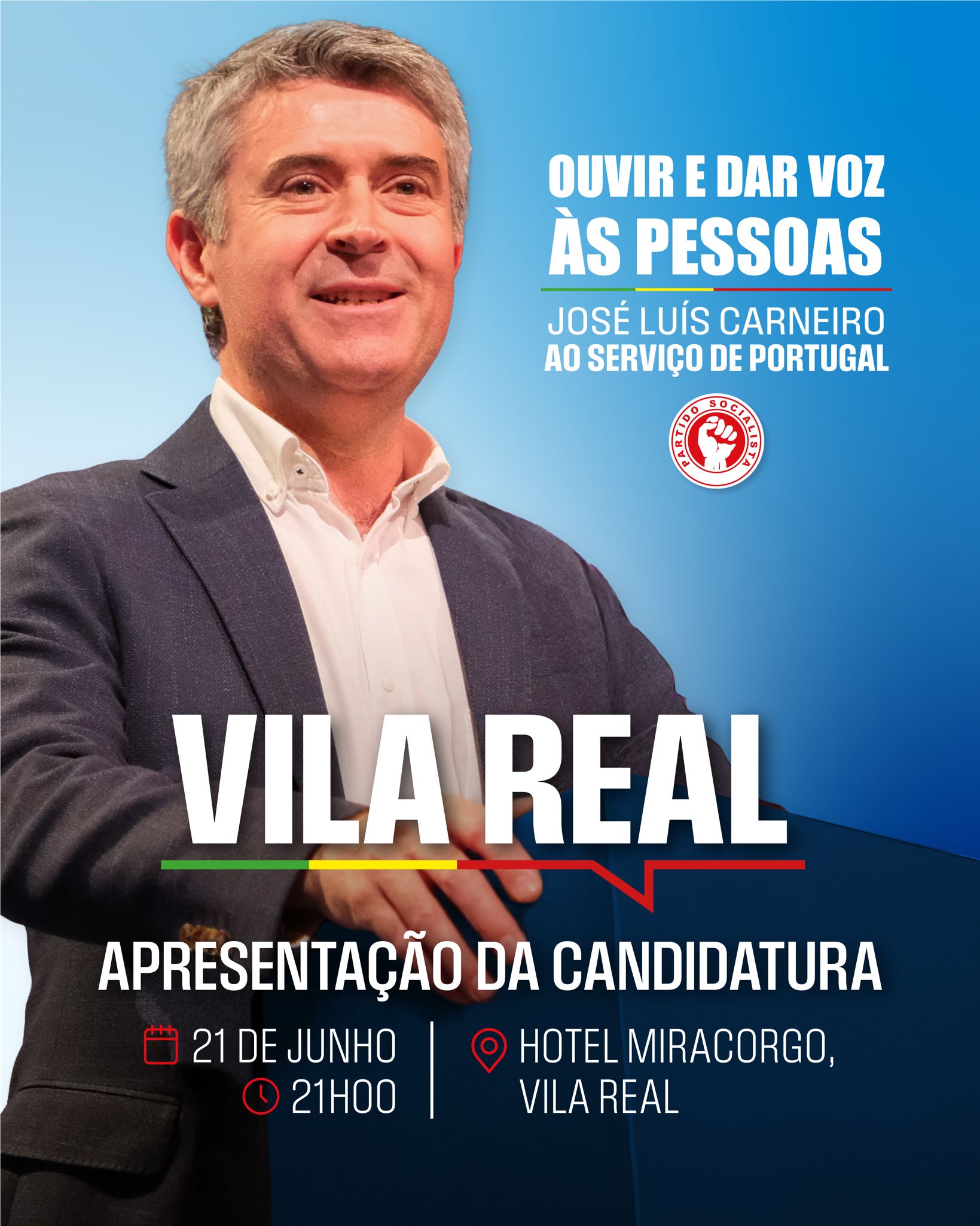 Apresentação da candidatura a Secretário-geral do Partido Socialista aos militantes de Vila Real