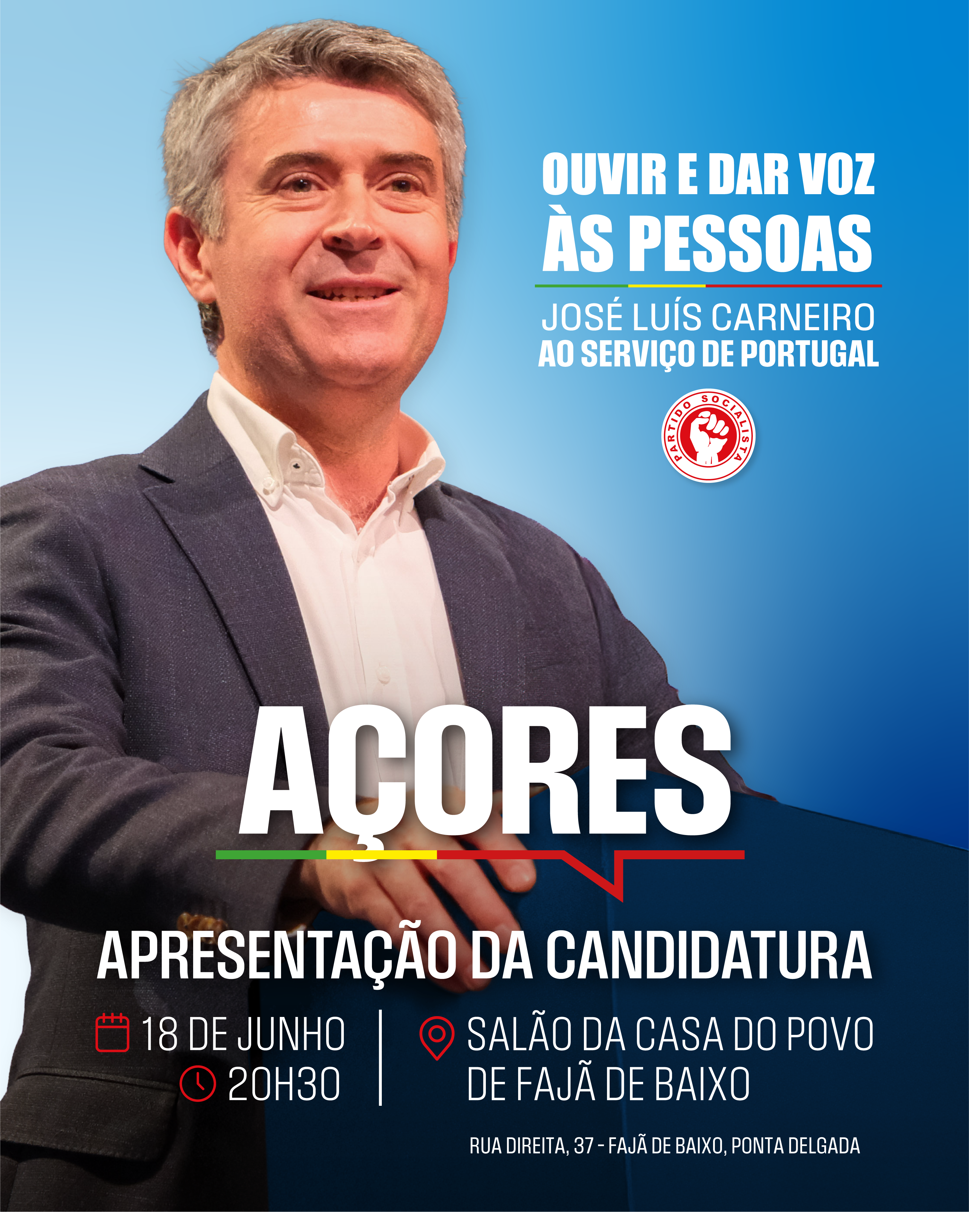 Apresentação de Candidatura aos militantes dos Açores